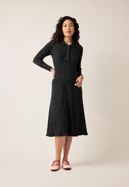 Simona Long Sleeve Rib Dress | Nancybird | FINAL SALE LAST SIZE 18