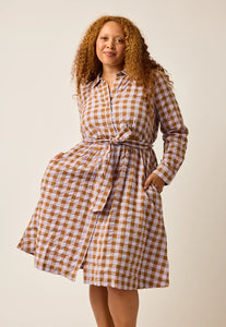 Daze Shirt Dress | Nancybird | Autumn Check | FINAL SALE SIZE 16 & 18