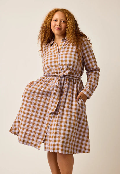 Daze Shirt Dress | Nancybird | Autumn Check | FINAL SALE SIZE 16 & 18