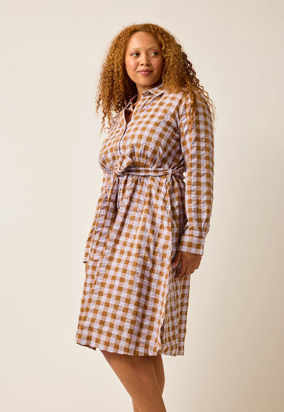 Daze Shirt Dress | Nancybird | Autumn Check | FINAL SALE SIZE 16 & 18