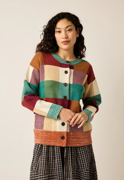 Matilda Knit | Nancybird | Sunrise Check | FINAL SALE SIZE 16 & 18