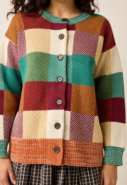 Matilda Knit | Nancybird | Sunrise Check | FINAL SALE SIZE 16 & 18