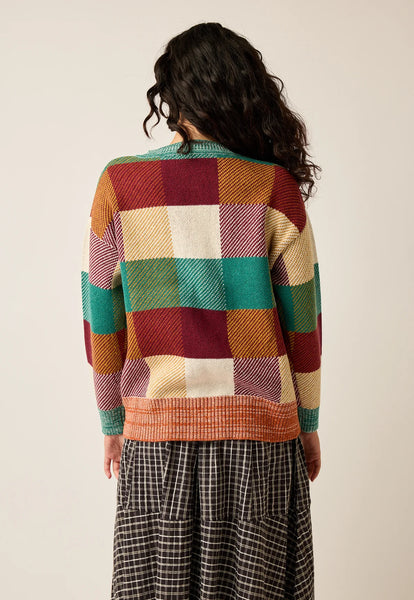 Matilda Knit | Nancybird | Sunrise Check | FINAL SALE SIZE 16 & 18