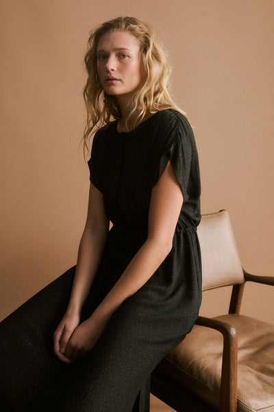 Kash Dress - Chocolate/Cobalt | Elk The Label
