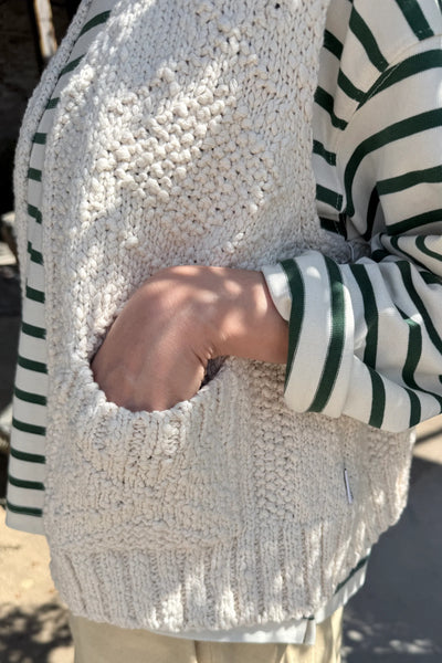Papa Cotton Vest - Natural | Le Bon Shoppe
