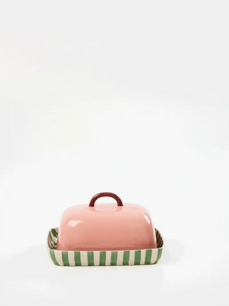 BLOOMIE PINK BUTTER DISH | Jones & Co