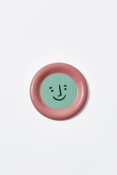 Smiley Plate Green Pink | Jones and Co.