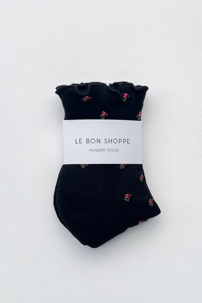 Ruffled Hugger Crew Socks - Petal | Le Bon Shoppe
