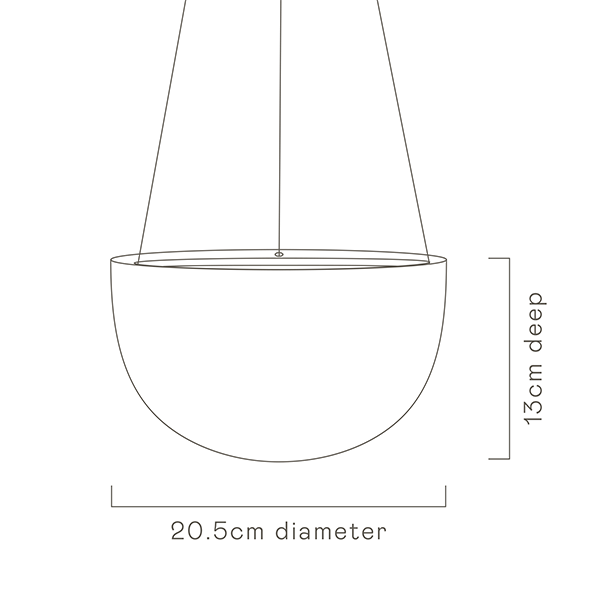 Decorative Hanging Planter | Spring Flowers | Angus & Celeste