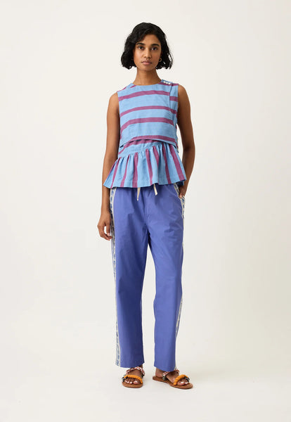 Isla Pants - Blue Border | Nancybird