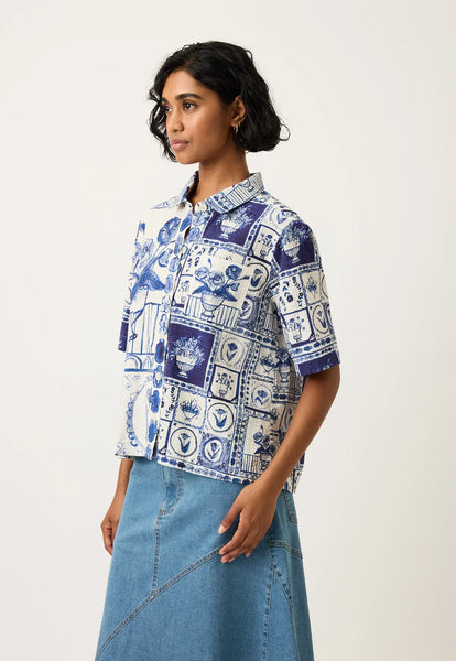 Summer Shirt -Lyon Tile | Nancybird
