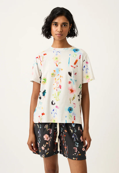 Apollo Tee - Watercolour Cream | Nancybird