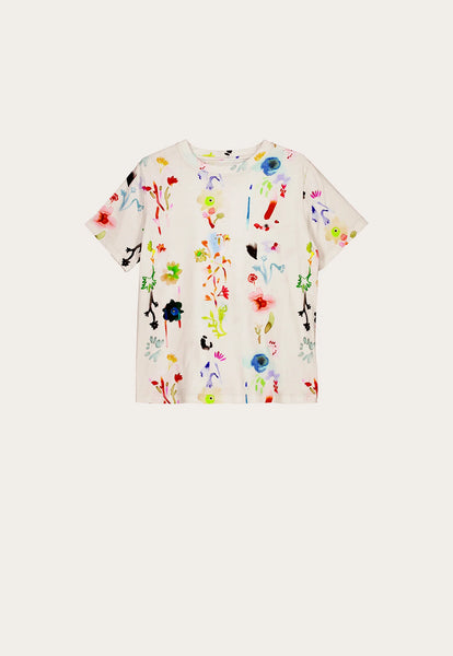 Apollo Tee - Watercolour Cream | Nancybird