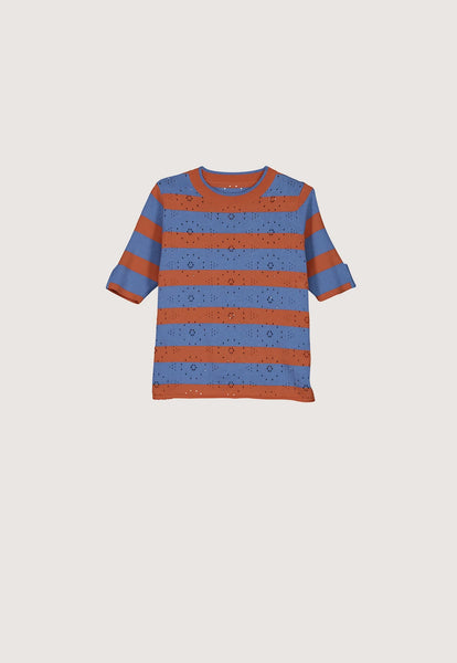 Rana Knit Tee - Terracotta Stripe | Nancybird