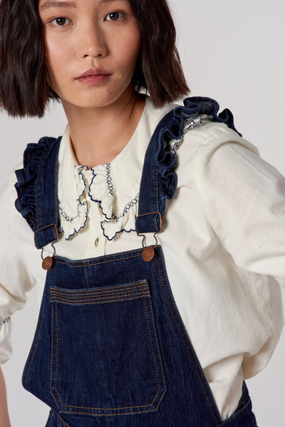 Seventy + Mochi | Elodie Frill Dungaree | FINAL SALE LAST SIZE 8