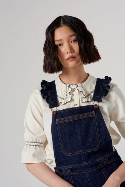 Seventy + Mochi | Elodie Frill Dungaree | FINAL SALE LAST SIZE 8