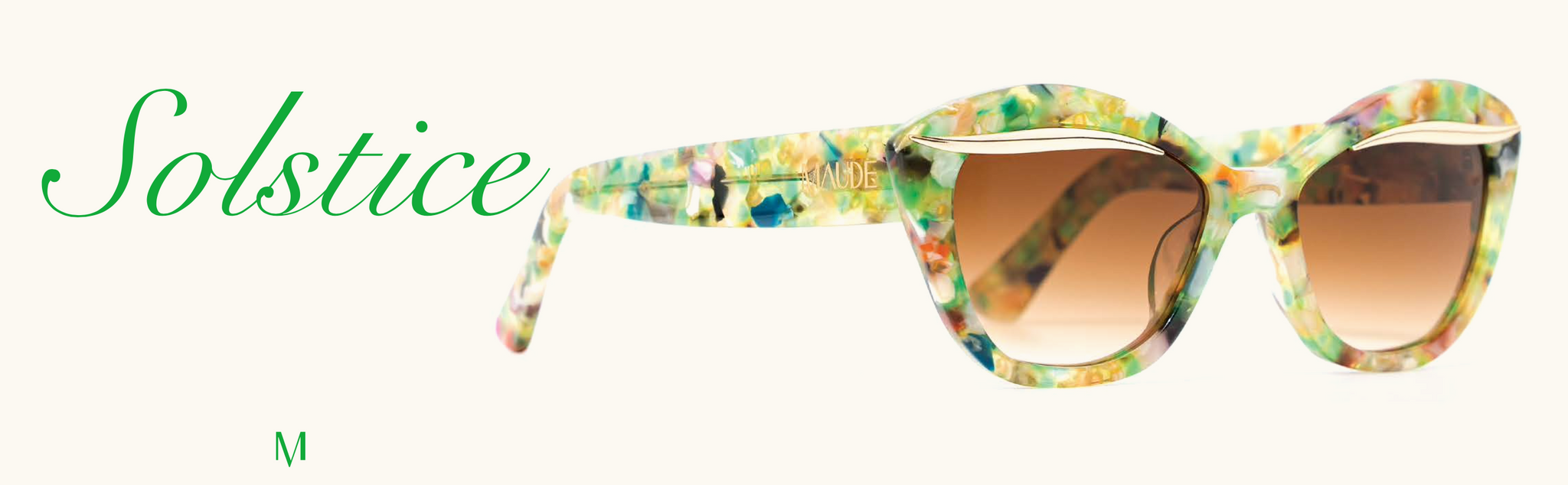 SOLSTICE Sunglasses - Green Multi | Maude Studio