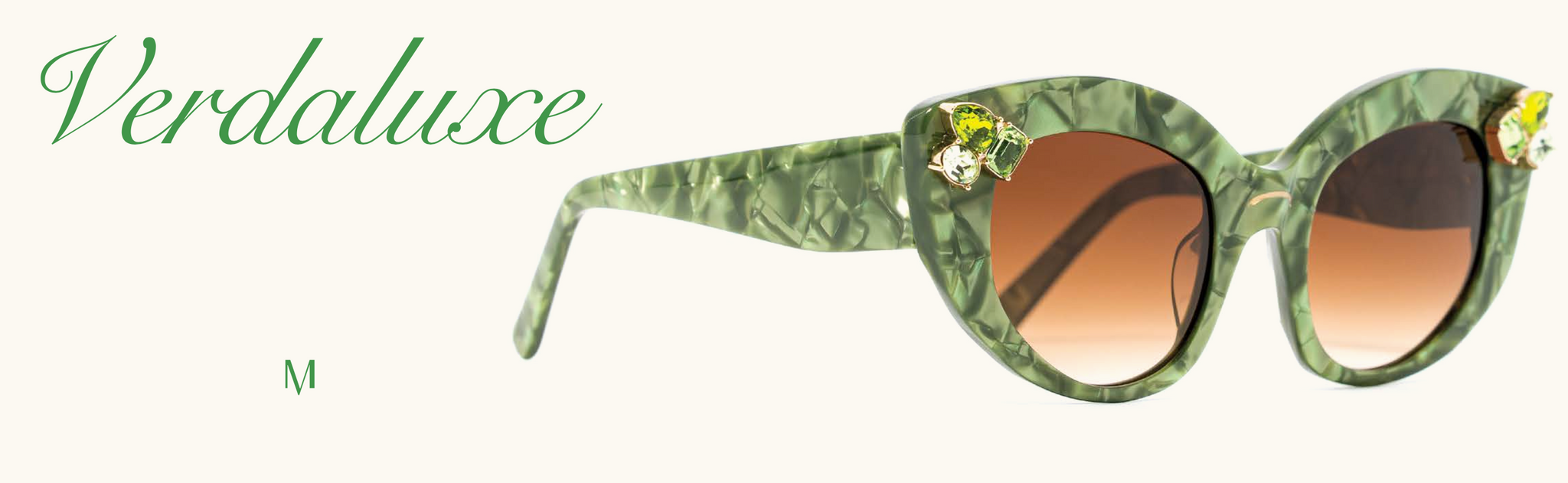 VERDALUXE Sunglasses - Green Marble | Maude Studio