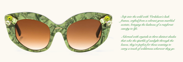 VERDALUXE Sunglasses - Green Marble | Maude Studio