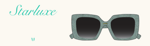 STARLUXE Sunglasses - Light Blue Glitter | Maude Studio