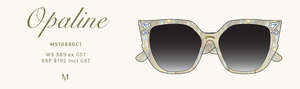 OPALINA Sunglasses - Iridescent Pearl| Maude Studio