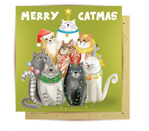 Greeting Card Merry Catmas Cutie | La La Land