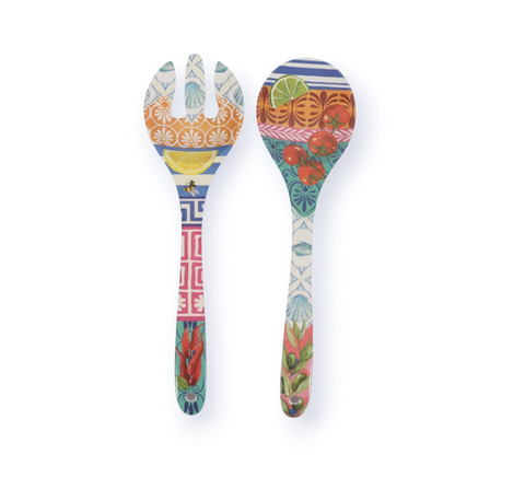 Salad Servers Mediterranean Summer | La La Land