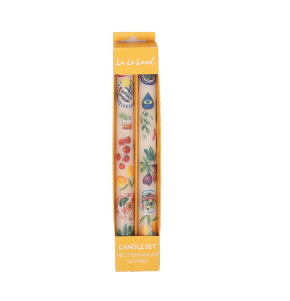 Tapered Candle Set Mediterranean Summer | La La Land