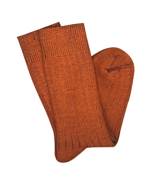 Short Rib Merino Wool Socks – Paprika | Tightology
