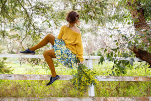 Summer Cotton Tights - Mustard | Tightology