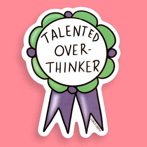 Talented Over-Thinker Sticker | Jubly Umph