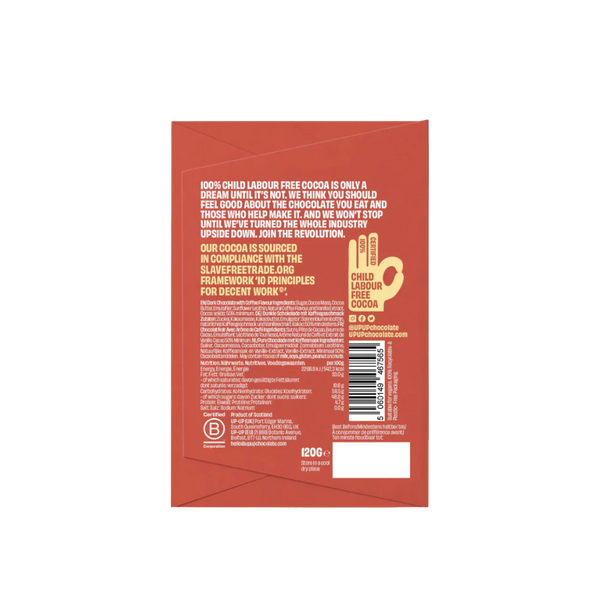 UP UP Dark Espresso 120g | Up Up Chocolate