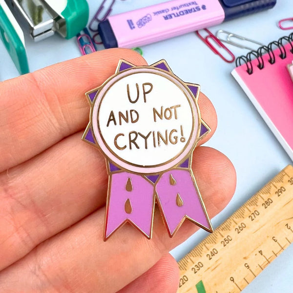 Up And Not Crying Award Lapel Pin | Jubly-Umph