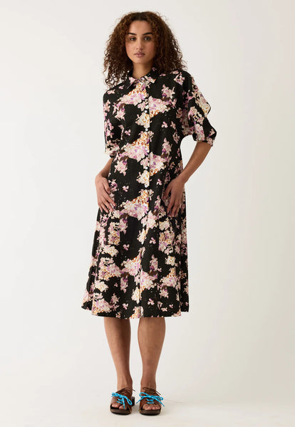 Alba Shirt Dress - Hydrangea Splice | Nancybird