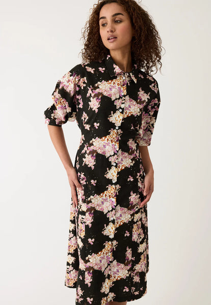 Alba Shirt Dress - Hydrangea Splice | Nancybird