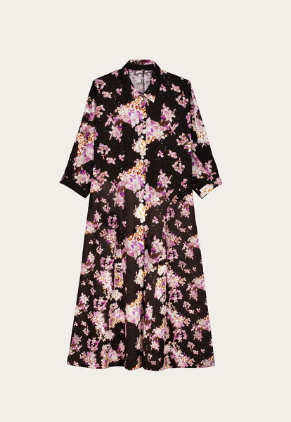 Alba Shirt Dress - Hydrangea Splice | Nancybird