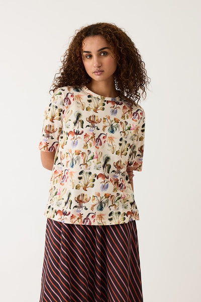 Grace Tee - Warm Watercolour | Nancybird