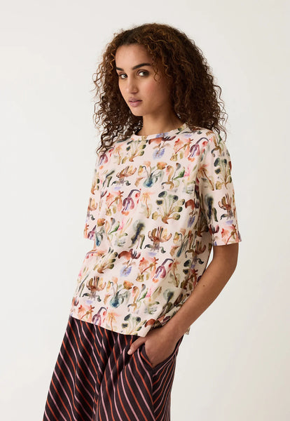 Grace Tee - Warm Watercolour | Nancybird