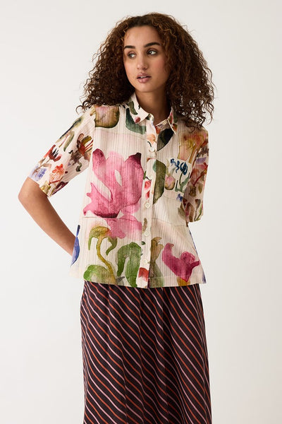 Summer Shirt - Watercolour Collage | Nancybird