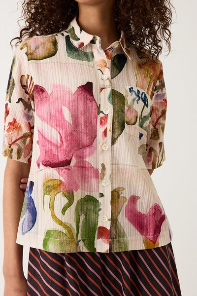 Summer Shirt - Watercolour Collage | Nancybird