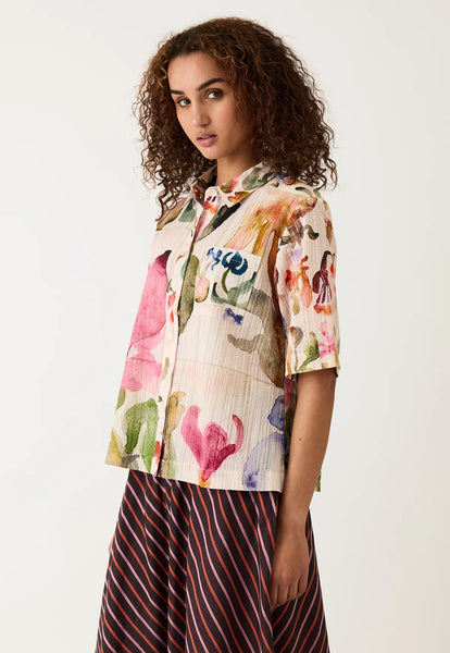 Summer Shirt - Watercolour Collage | Nancybird