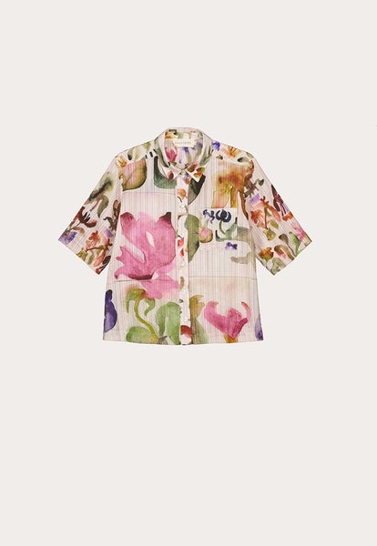 Summer Shirt - Watercolour Collage | Nancybird