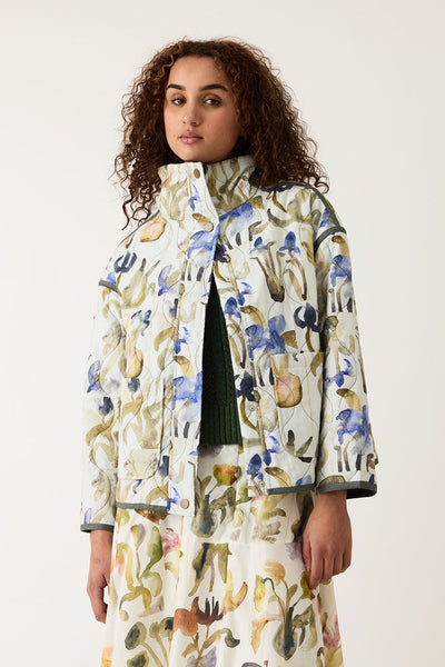Suri Jacket - Blue Watercolour | Nancybird