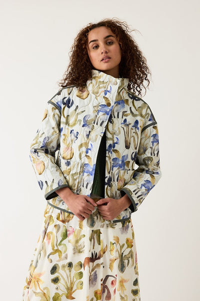 Suri Jacket - Blue Watercolour | Nancybird