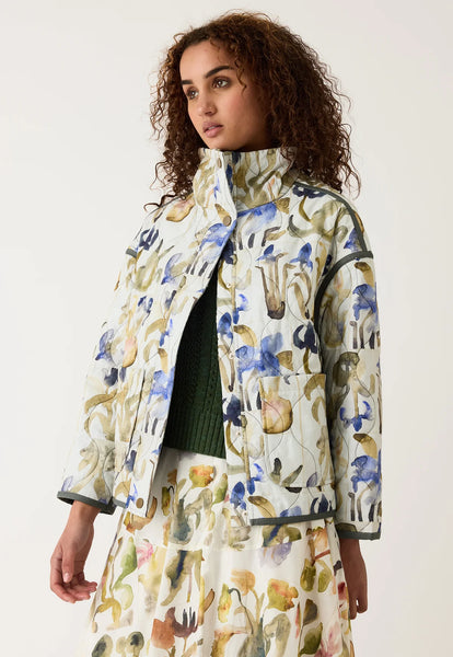 Suri Jacket - Blue Watercolour | Nancybird