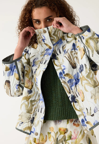 Suri Jacket - Blue Watercolour | Nancybird