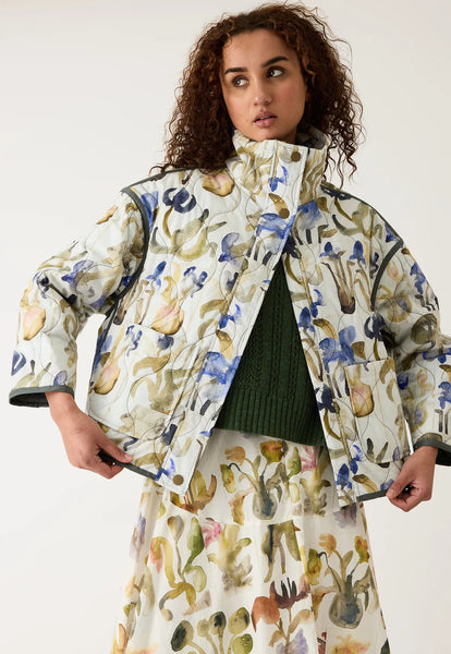 Suri Jacket - Blue Watercolour | Nancybird