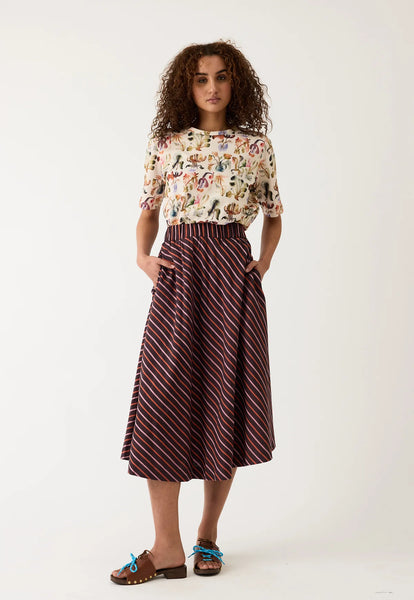 Wave Skirt - Twilight Stripe | Nancybird