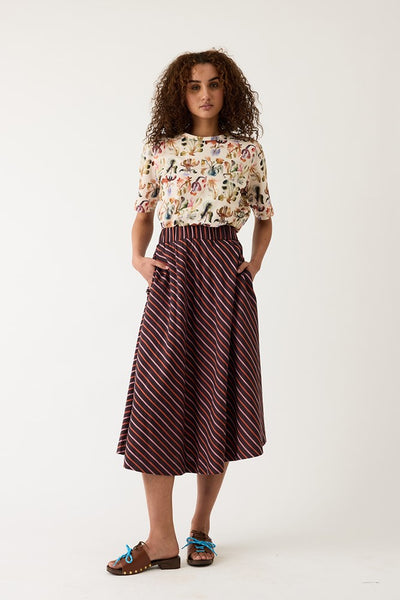Wave Skirt - Twilight Stripe | Nancybird