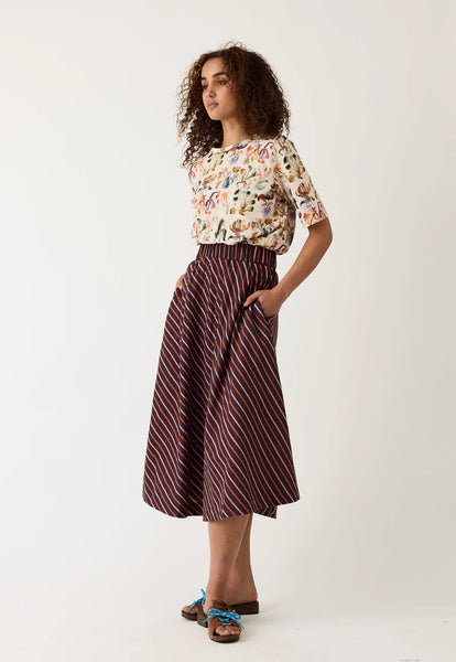 Wave Skirt - Twilight Stripe | Nancybird